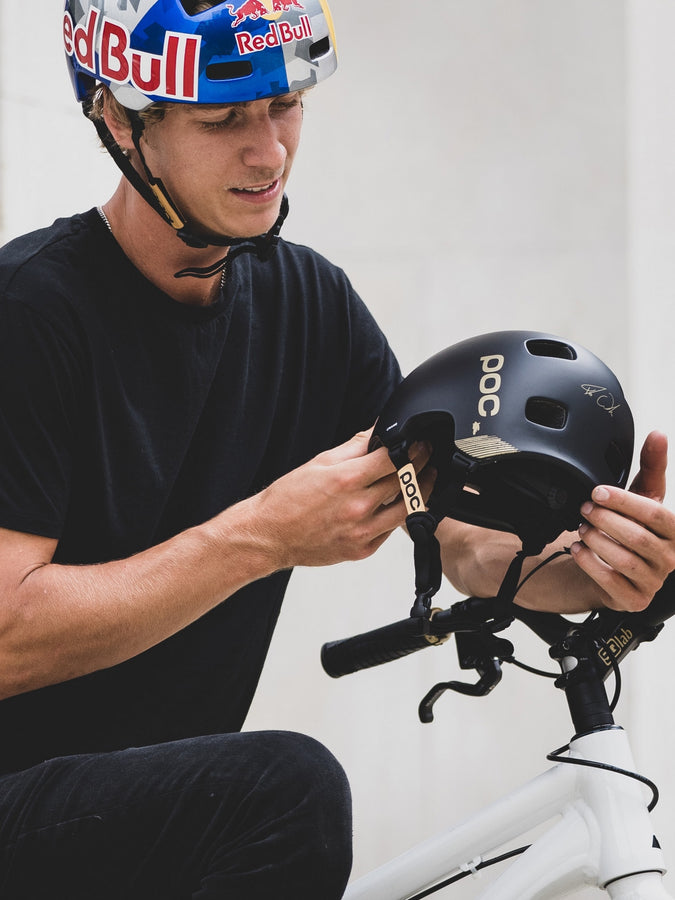 Kask rowerowy POC CRANE MIPS FABIO ED - Ur. Black Matt/Gold