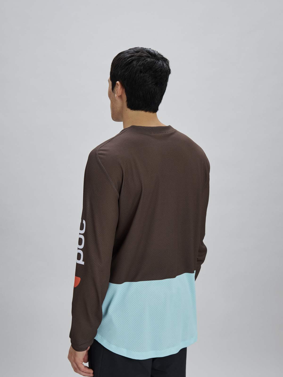 Koszulka rowerowa POC M's Motion Air L/S Jersey - Bron. Brown/Lazurite Blue