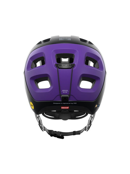 Załaduj obraz do przeglądarki galerii, Kask rowerowy POC TECTAL RACE MIPS - Ur. Black/Sap. Purple Metallic/Matt
