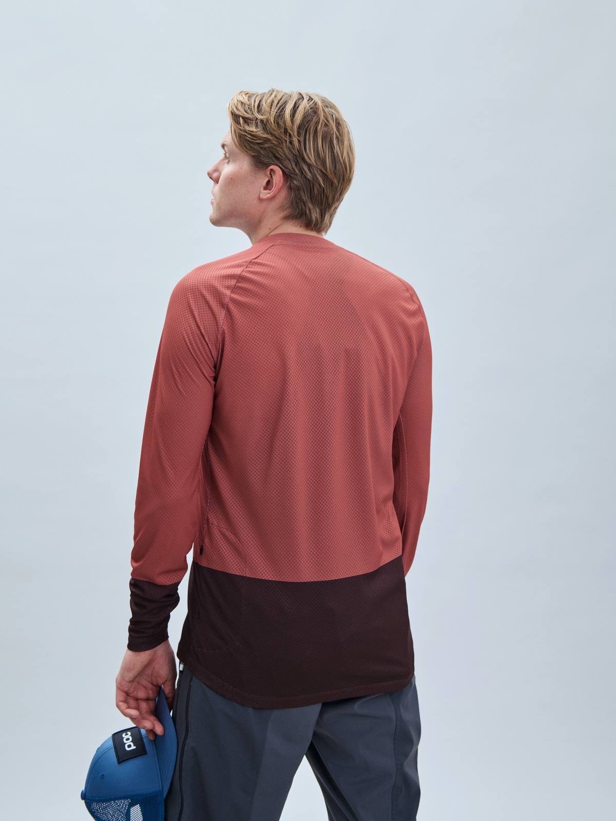 Koszulka rowerowa POC MTB Pure LS Jersey - Himalayan Salt/Axinite Brown