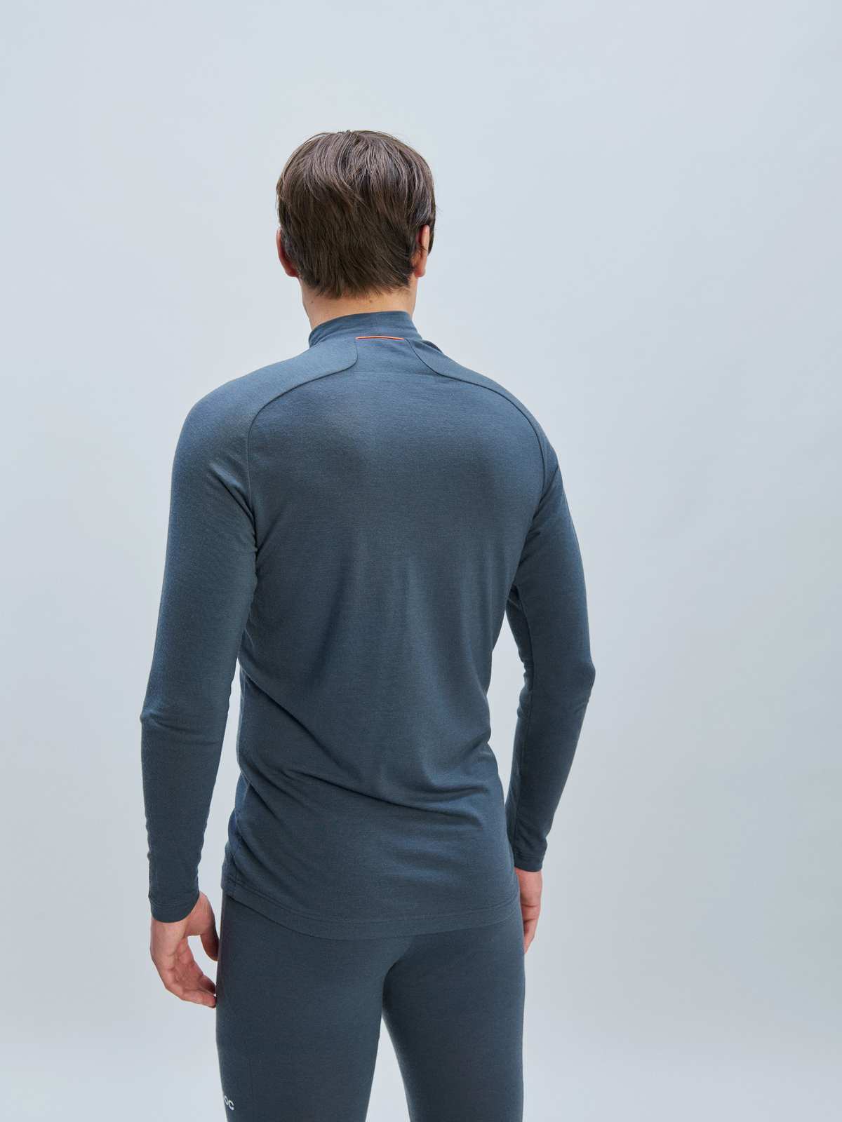 Koszulka termoaktywna POC M's Layer Merino Mock Neck Jersey - Sylvanite Grey