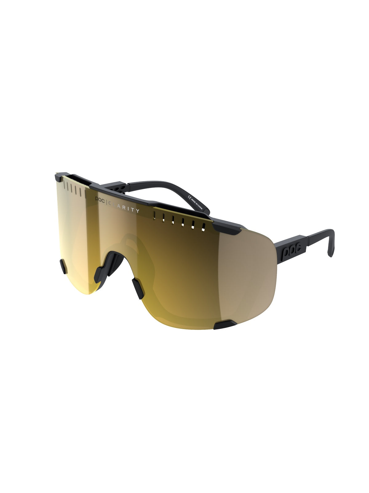 Okulary rowerowe POC Devour Wide Fit - Ur. Black | Clarity Road/Partly Sunny Gold Cat 2