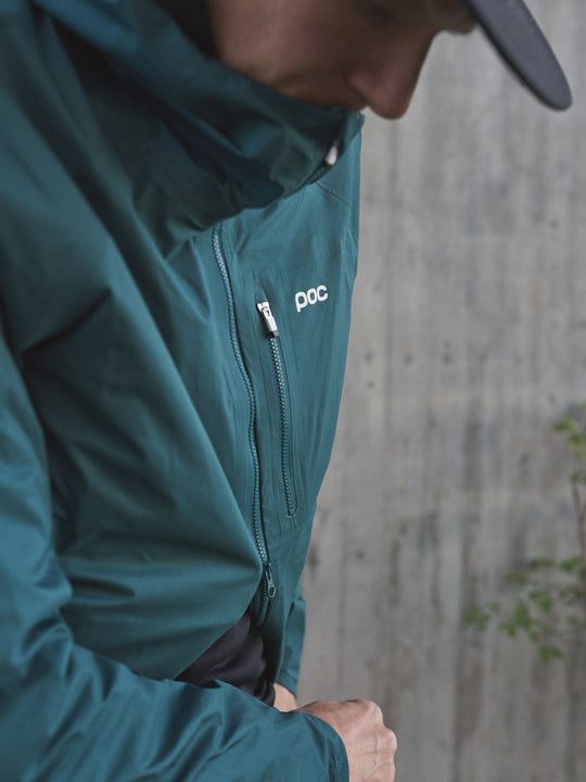 Załaduj obraz do przeglądarki galerii, Kurtka rowerowa POC M&#39;s MOTION Rain Jacket - Dioptase Blue
