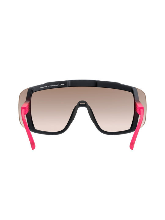 Załaduj obraz do przeglądarki galerii, Okulary rowerowe POC Devour - Fluo. Pink/Ur. Black Transl. | Clarity Trail Brown Silver Mirror cat 2
