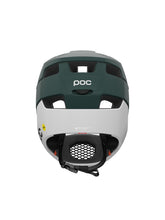 Załaduj obraz do przeglądarki galerii, Kask rowerowy POC Otocon Race MIPS - Parg. Green Matt/Hyd. White Matt
