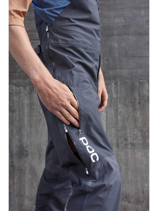 Załaduj obraz do przeglądarki galerii, Spodnie rowerowe POC Consort MTB Dungaree - Sylvanite Grey - poc warszawa
