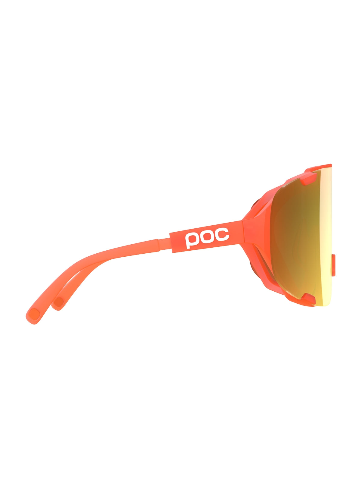 Okulary rowerowe POC Devour - Fluo. Orange Translucent/Clarity Road/Partly Sunny Gold
