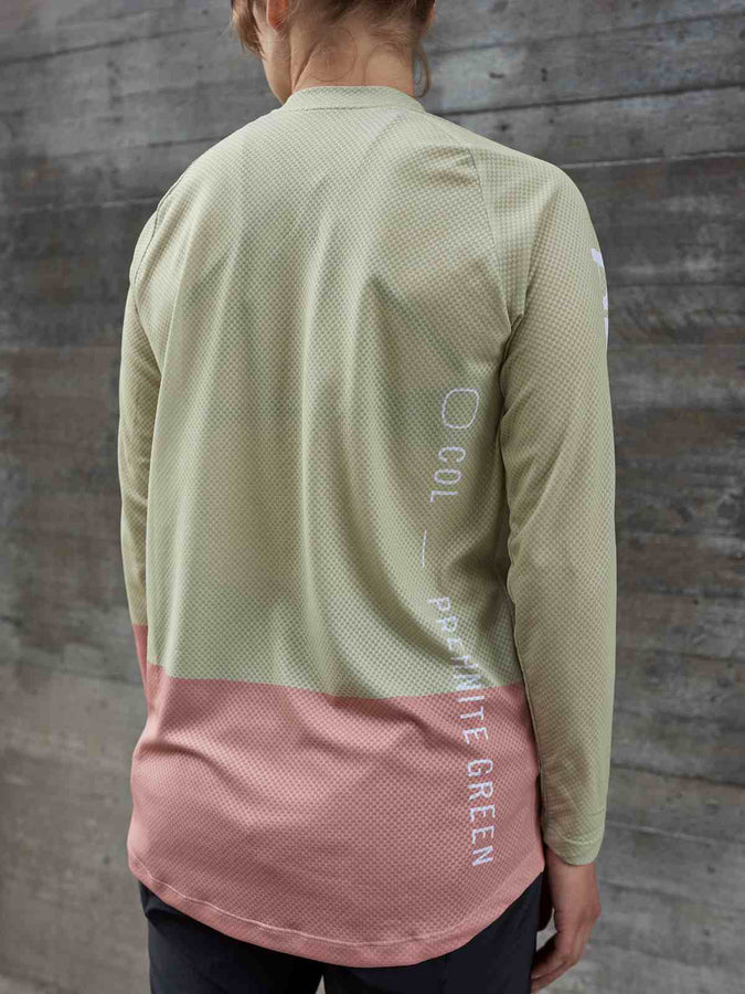 Koszulka rowerowa POC W’s MTB Pure LS Jersey - Prehnite Green/Rock Salt - poc warszawa