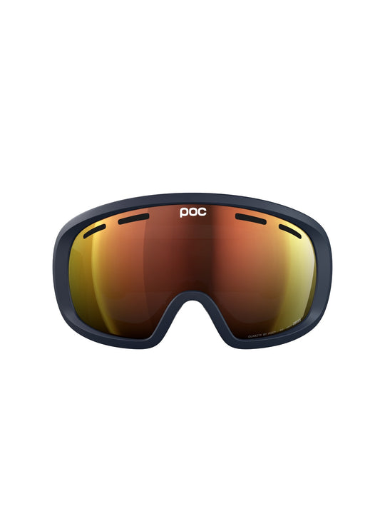 Załaduj obraz do przeglądarki galerii, Gogle narciarskie POC Fovea Mid Wide Fit - Apatite Navy/Pt. Sunny Orange
