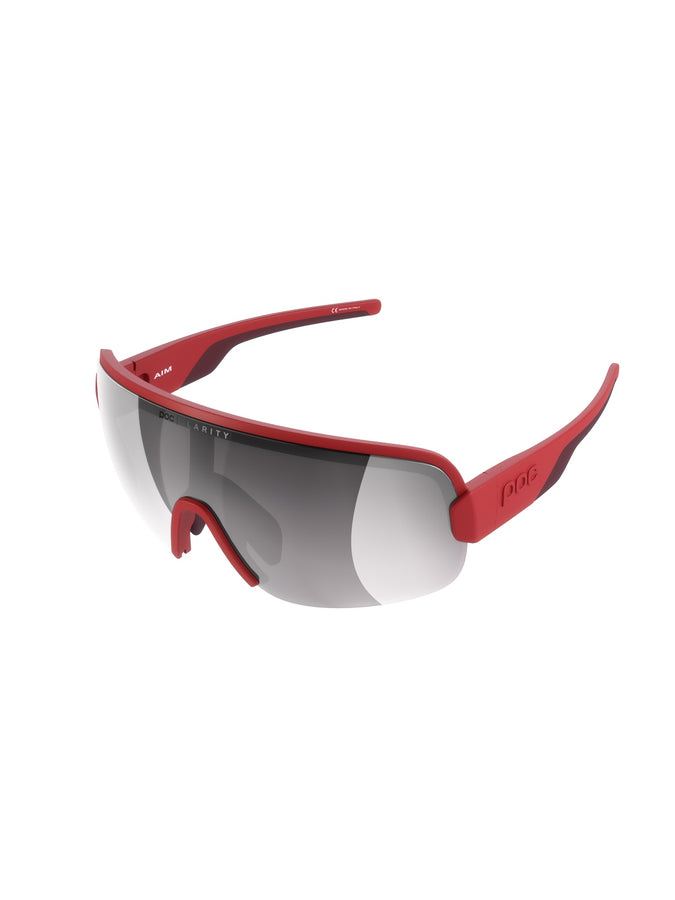 Okulary rowerowe POC AIM - Prismane Red/Clarity Road/Sunny Silver Cat.3