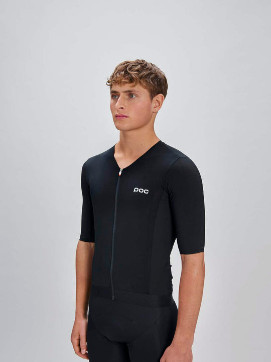 Załaduj obraz do przeglądarki galerii, Koszulka rowerowa POC M's Raceday S/S Jersey - Ur. Black
