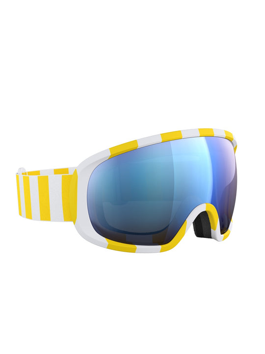 Załaduj obraz do przeglądarki galerii, Gogle narciarskie POC Fovea Wide Fit - Jaune/Blanc/Partly Sunny Blue
