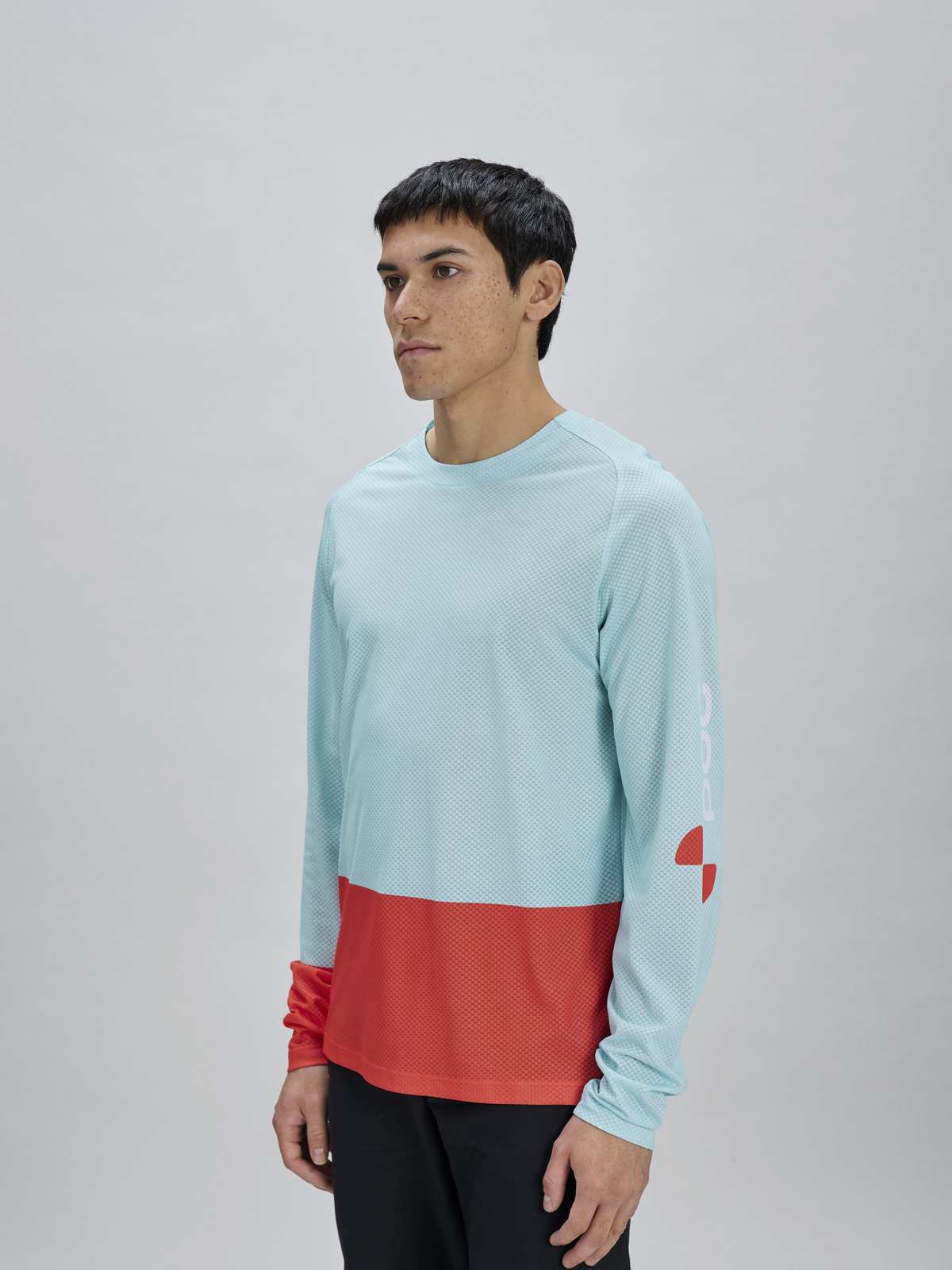Koszulka rowerowa POC M's Motion Air L/S Jersey - Lazurite Blue/Carnelian Orange