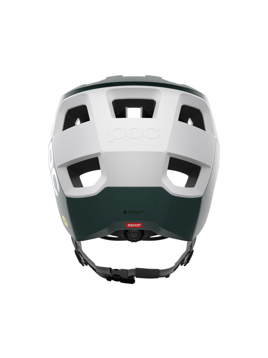 Załaduj obraz do przeglądarki galerii, Kask rowerowy POC Kortal Race MIPS - Parg. Green Matt/Hyd. White Matt
