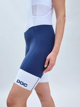 Załaduj obraz do przeglądarki galerii, Spodenki rowerowe POC W's Raceday Bibshorts - Turmaline Navy/Hydr. White
