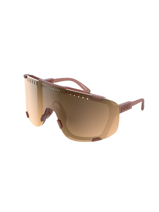 Załaduj obraz do przeglądarki galerii, Okulary rowerowe POC Devour - Himalayan Salt Translucent - Clarity Trail | Brown/Silver Mirror Cat 2 - TU - poc warszawa
