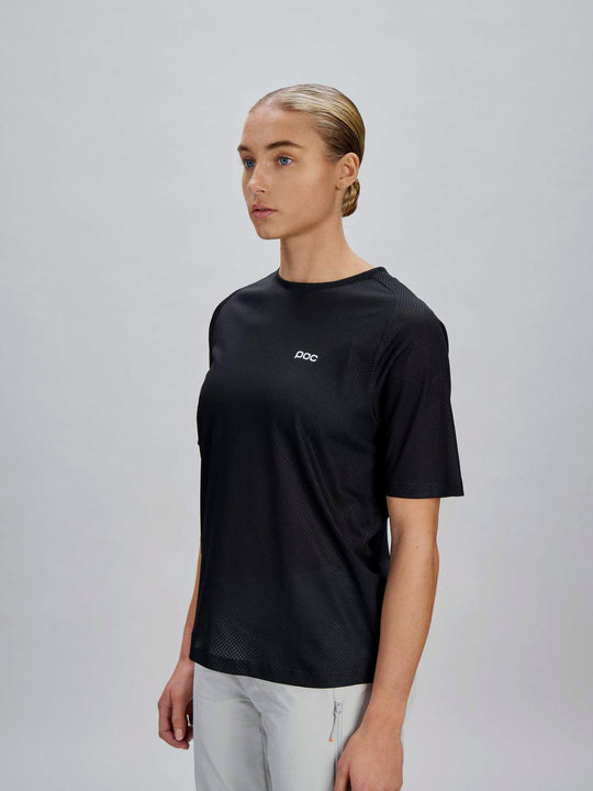 Załaduj obraz do przeglądarki galerii, Koszulka rowerowa damska POC W's Motion Air S/S Jersey czarna
