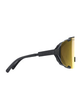 Załaduj obraz do przeglądarki galerii, Okulary rowerowe POC Devour Wide Fit - Ur. Black | Clarity Road/Partly Sunny Gold Cat 2
