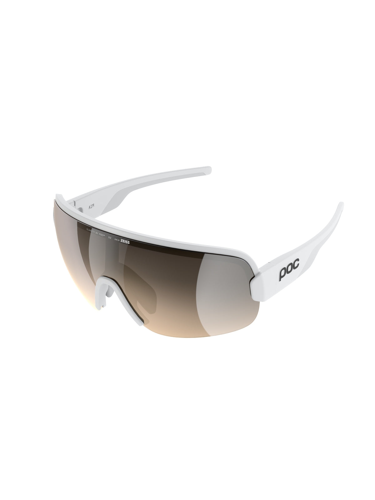 Okulary rowerowe POC Aim - Hyd. White/Clarity Trail /Partly Sunny Silver