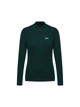 Załaduj obraz do przeglądarki galerii, Koszulka termoaktywna damska POC W's Layer Merino Mock Neck Jersey zielony
