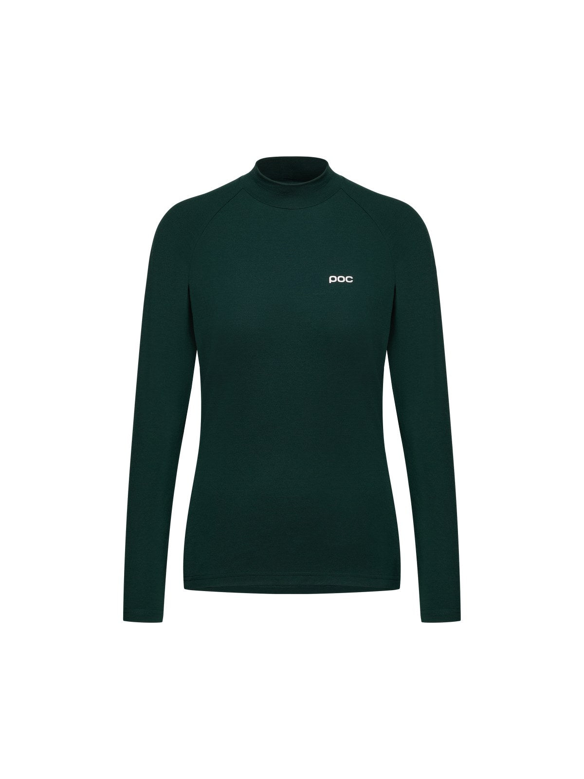 Koszulka termoaktywna damska POC W's Layer Merino Mock Neck Jersey zielony