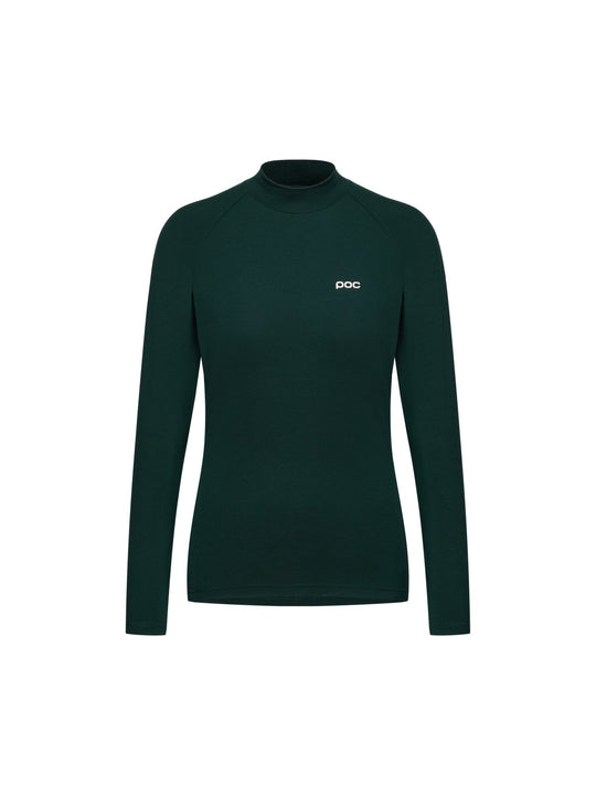 Załaduj obraz do przeglądarki galerii, Koszulka termoaktywna damska POC W's Layer Merino Mock Neck Jersey zielony
