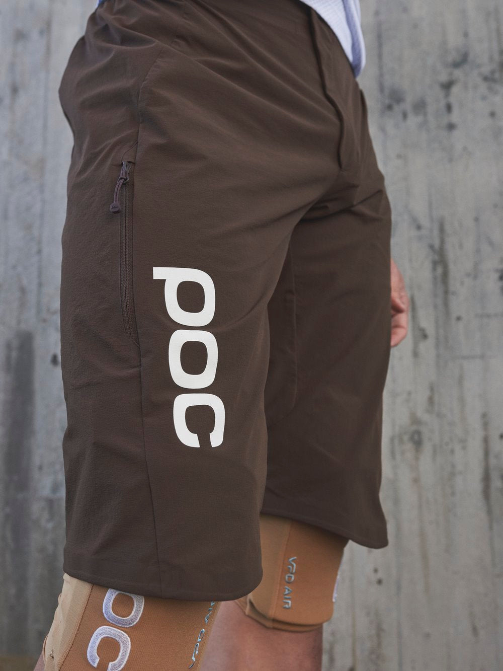 Spodenki rowerowe POC GUARDIAN AIR - Axinite Brown