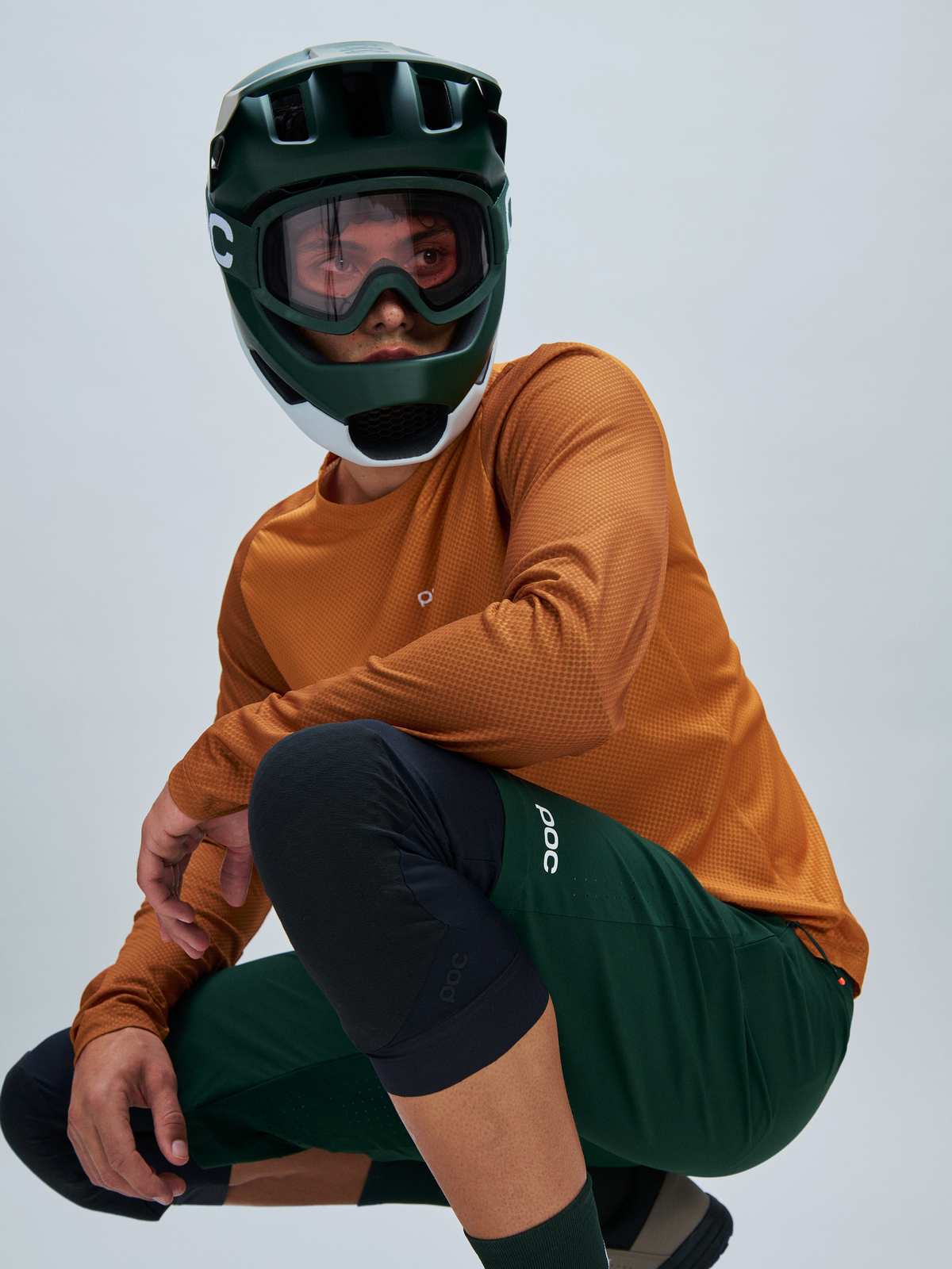 Gogle rowerowe POC Ora - Parg. Green/Clarity Trail/Cloudy Brown