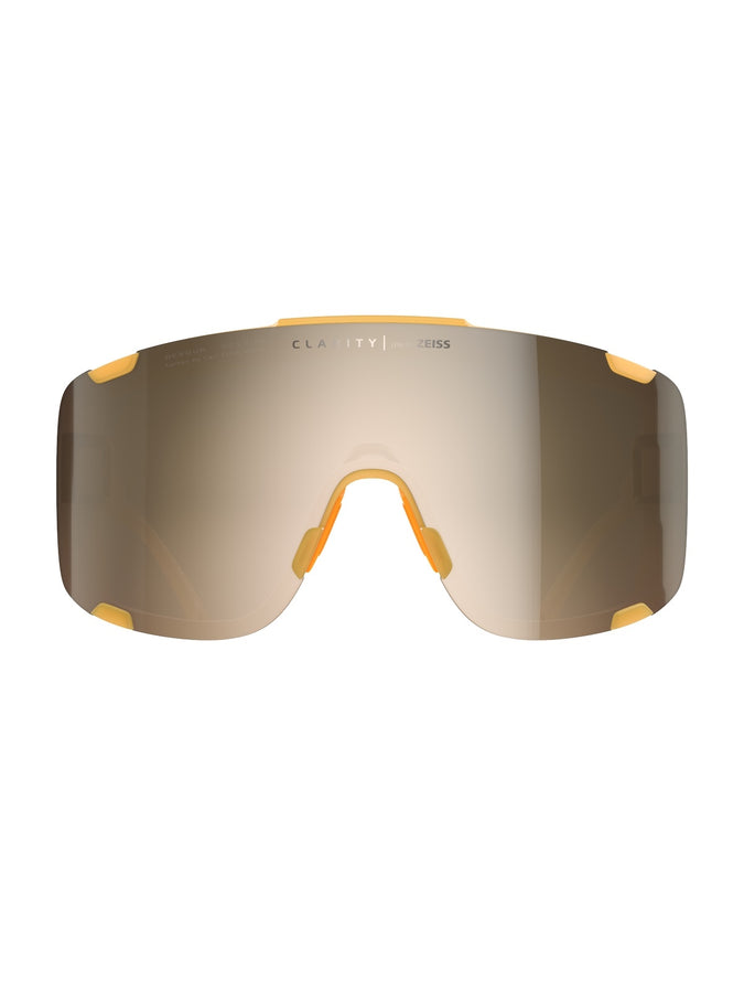 Okulary rowerowe POC Devour żółty - Cerussite Kashima Translucent - Clarity Trail | Brown/Silver Mirror Cat 2