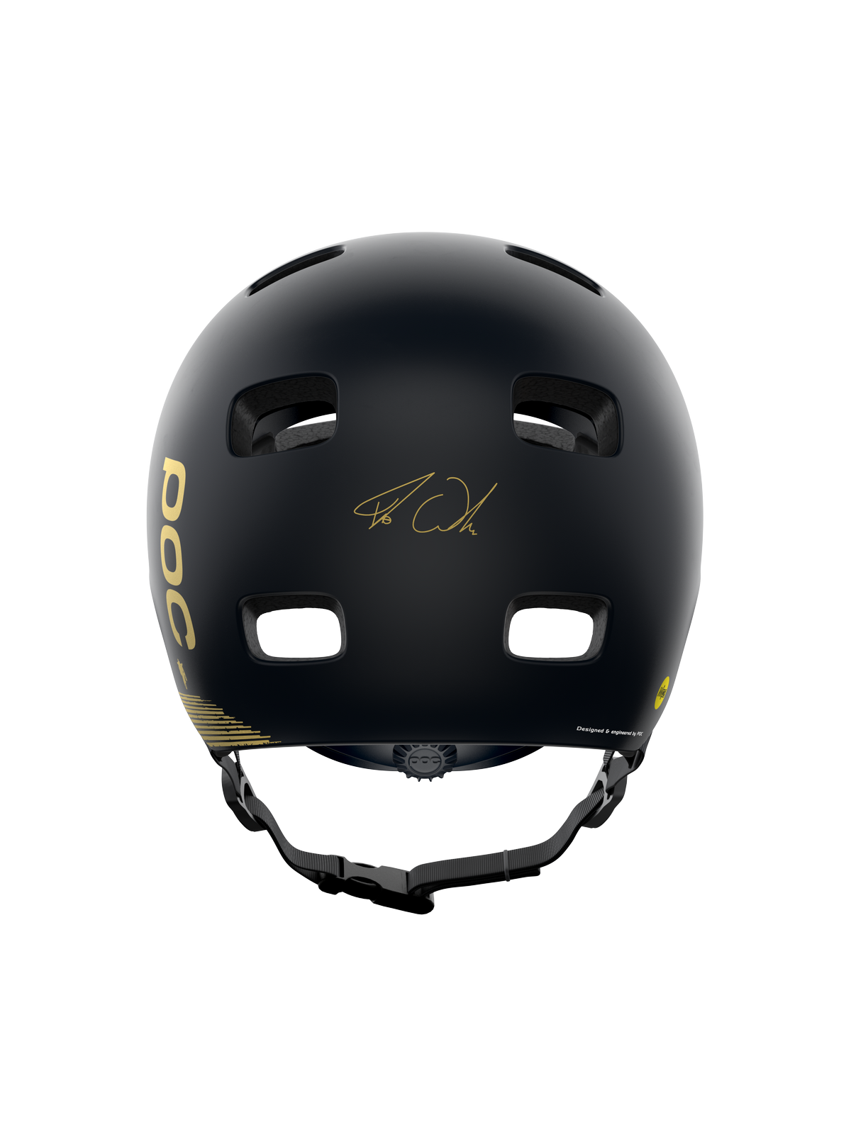 Kask rowerowy POC CRANE MIPS FABIO ED - Ur. Black Matt/Gold