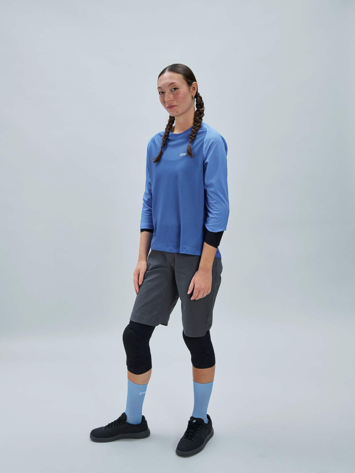 Koszulka rowerowa POC W's Motion Air 3/4 Jersey niebieski