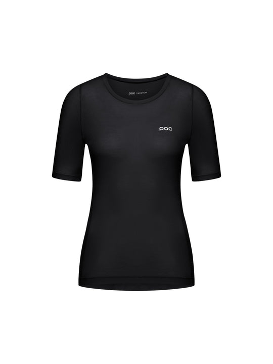 Załaduj obraz do przeglądarki galerii, Koszulka termoaktywna damska POC W's Layer Mid S/S Jersey - Uranium Black
