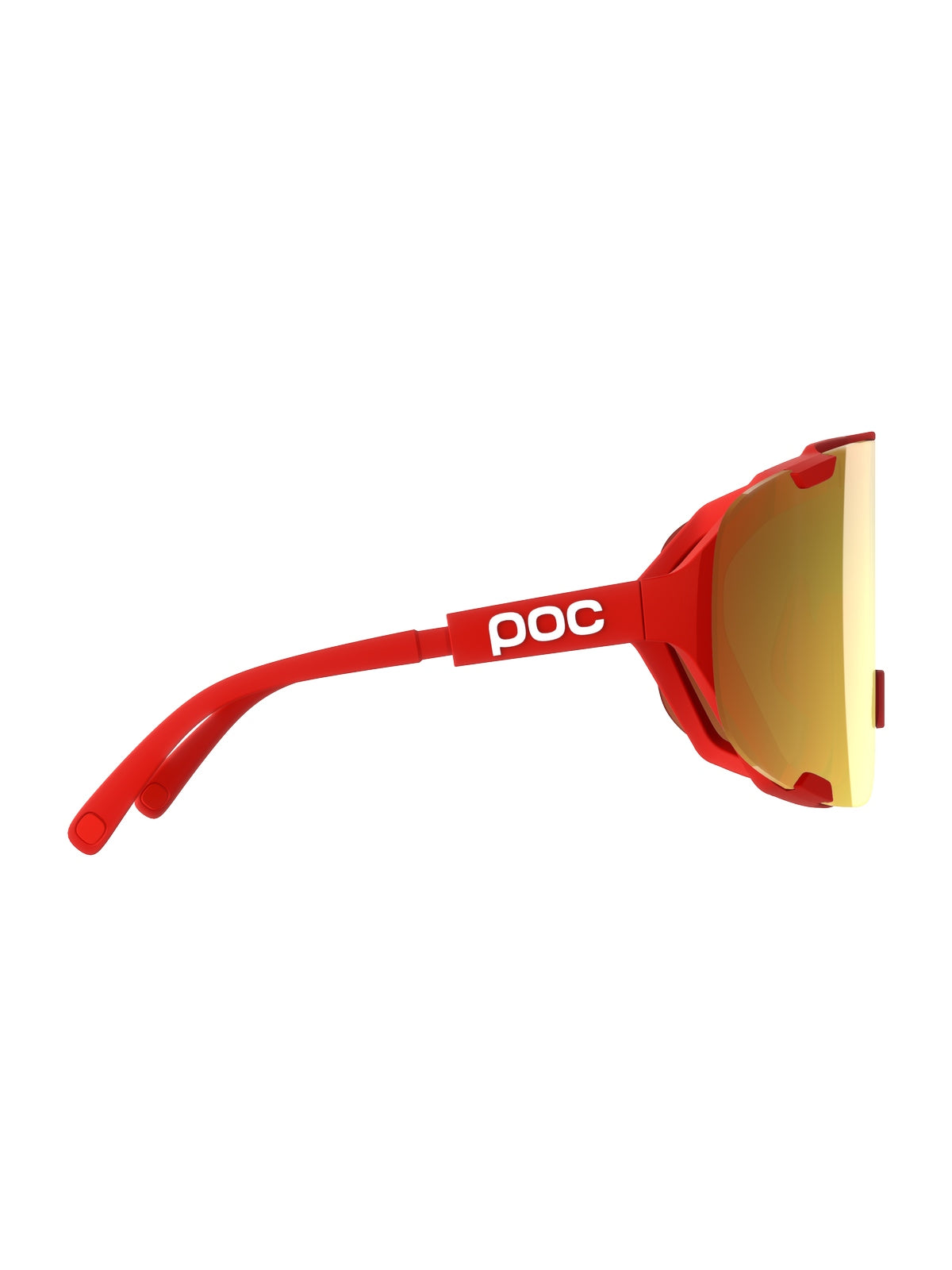 Okulary rowerowe POC Devour Wide Fit - Pris. Red/Clarity Road/Partly Sunny Gold
