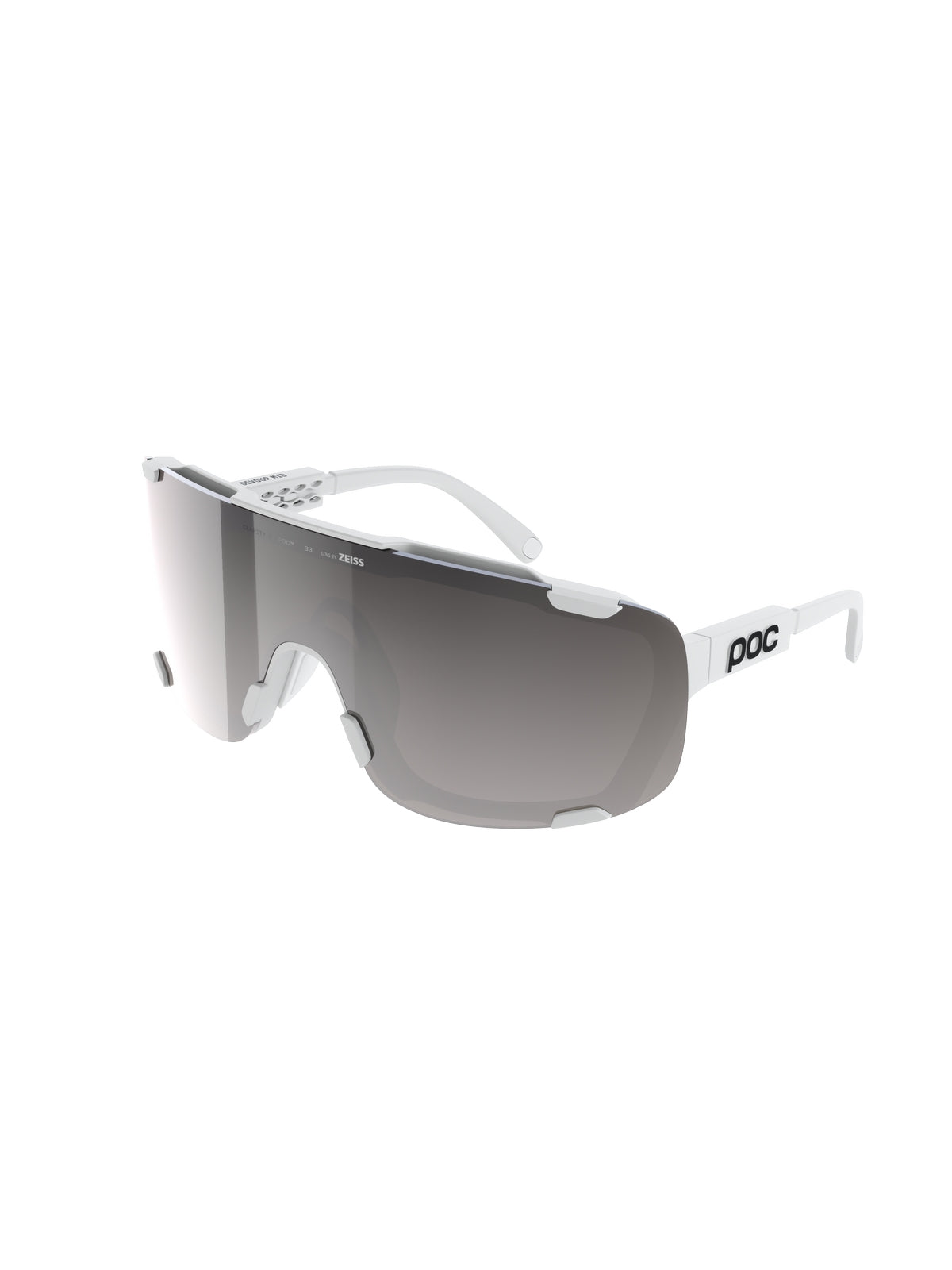 Okulary rowerowe POC Devour Mid - Hydrogen White/Clarity Road/Sunny Silver