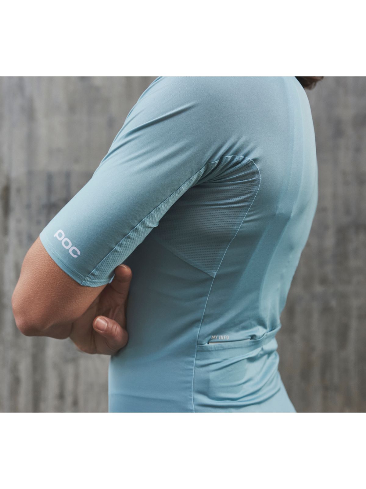 Koszulka rowerowa POC W's PRISTINE Jersey - Lt Dioptase Blue