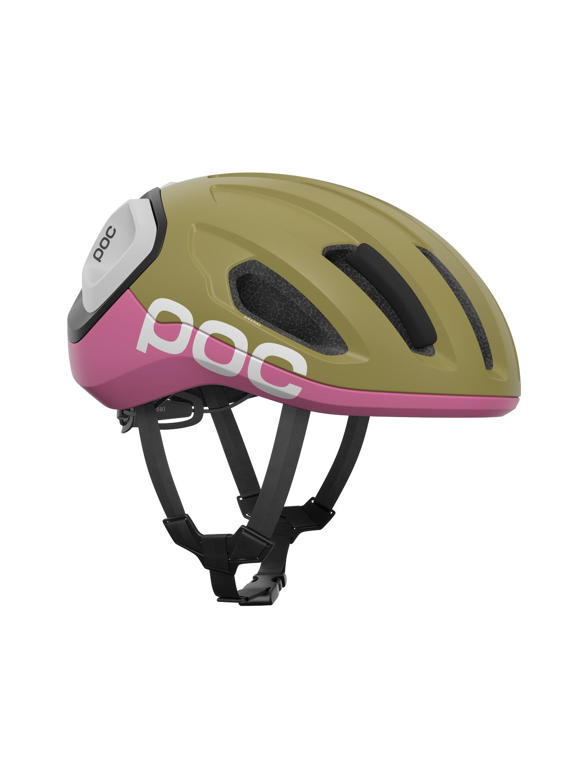 Kask rowerowy POC Amidal - Oliv. Green Matt/Thulite Pink Matt