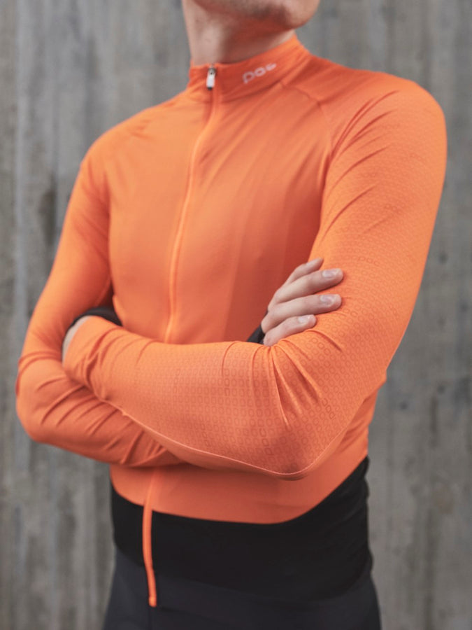 Koszulka rowerowa POC M’S ESSENTIAL ROAD LS - Zink Orange - poc warszawa