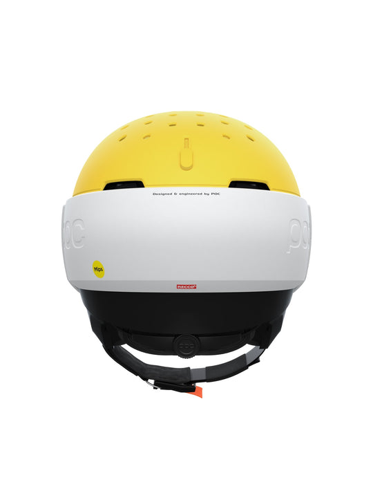 Załaduj obraz do przeglądarki galerii, Kask narciarski POC Levator MIPS - Hyd. White/Ave. Yellow Matt
