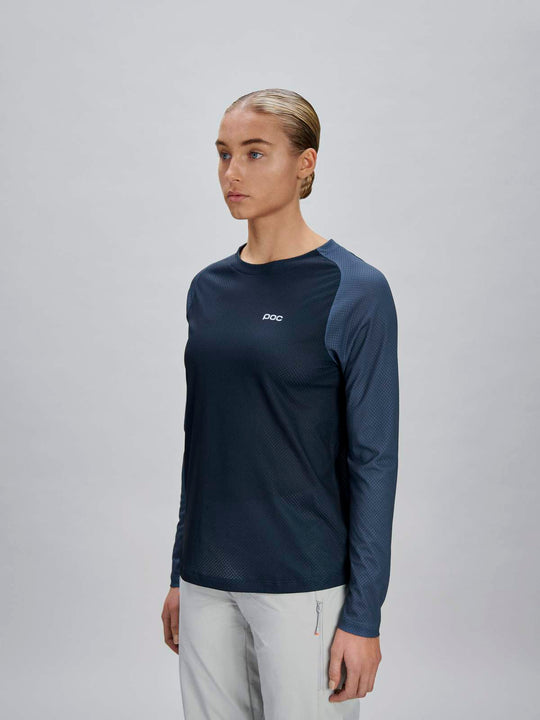 Załaduj obraz do przeglądarki galerii, Koszulka rowerowa POC W's Motion Air L/S Jersey - Apatite Navy
