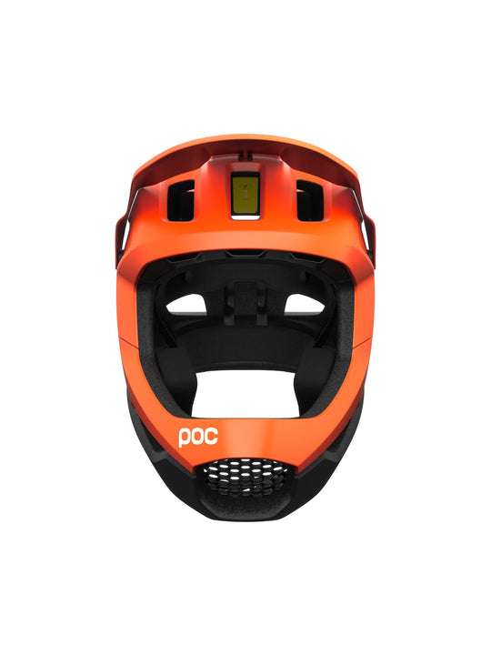 Załaduj obraz do przeglądarki galerii, Kask rowerowy POC OTOCON RACE MIPS - Fluo. Orange Avip/Ur. Black Matt
