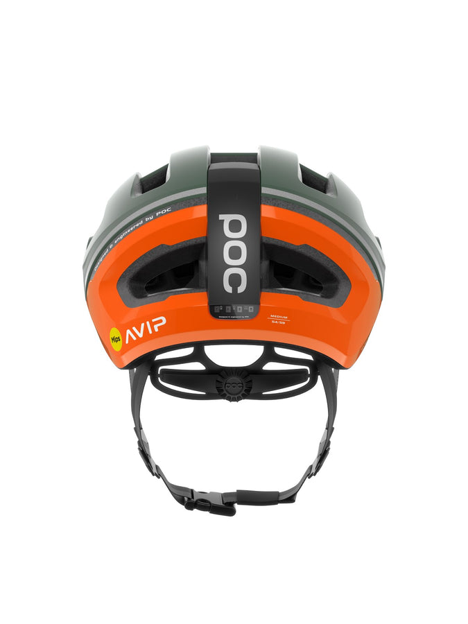 Kask rowerowy POC Omne Beacon MIPS  - Fluo Orange AVIP/Epidote Green Matt