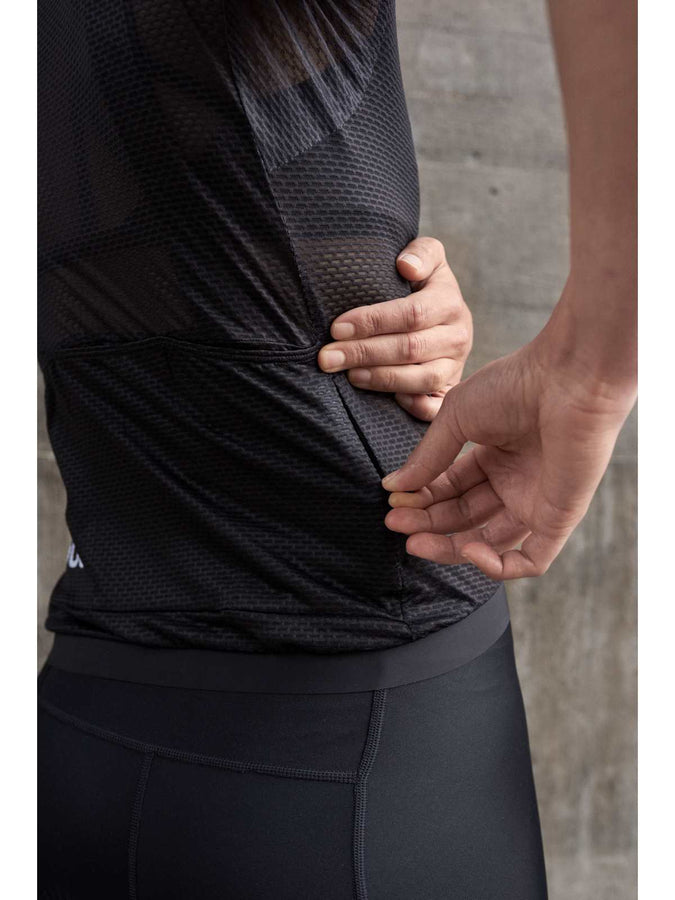 Koszulka rowerowa POC W's Air Jersey - Uran. Black