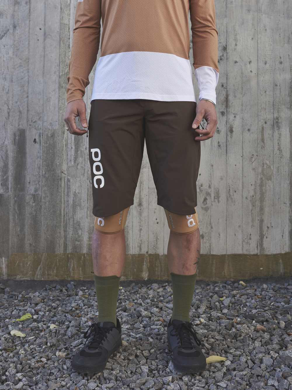 Spodenki rowerowe POC GUARDIAN AIR - Axinite Brown