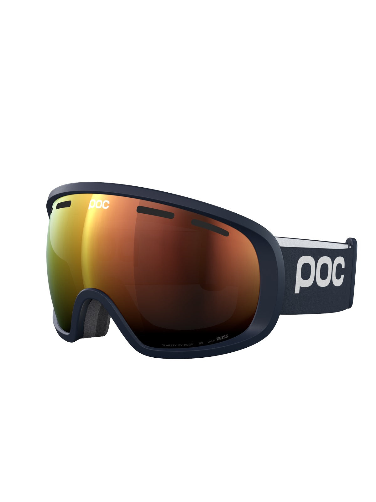 Gogle narciarskie POC Fovea Wide Fit - Apatite Navy/Pt. Sunny Orange