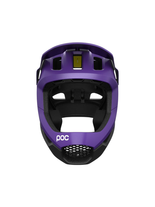 Załaduj obraz do przeglądarki galerii, Kask rowerowy POC OTOCON RACE MIPS - Sap. Purple/Ur. Black Metallic/Matt
