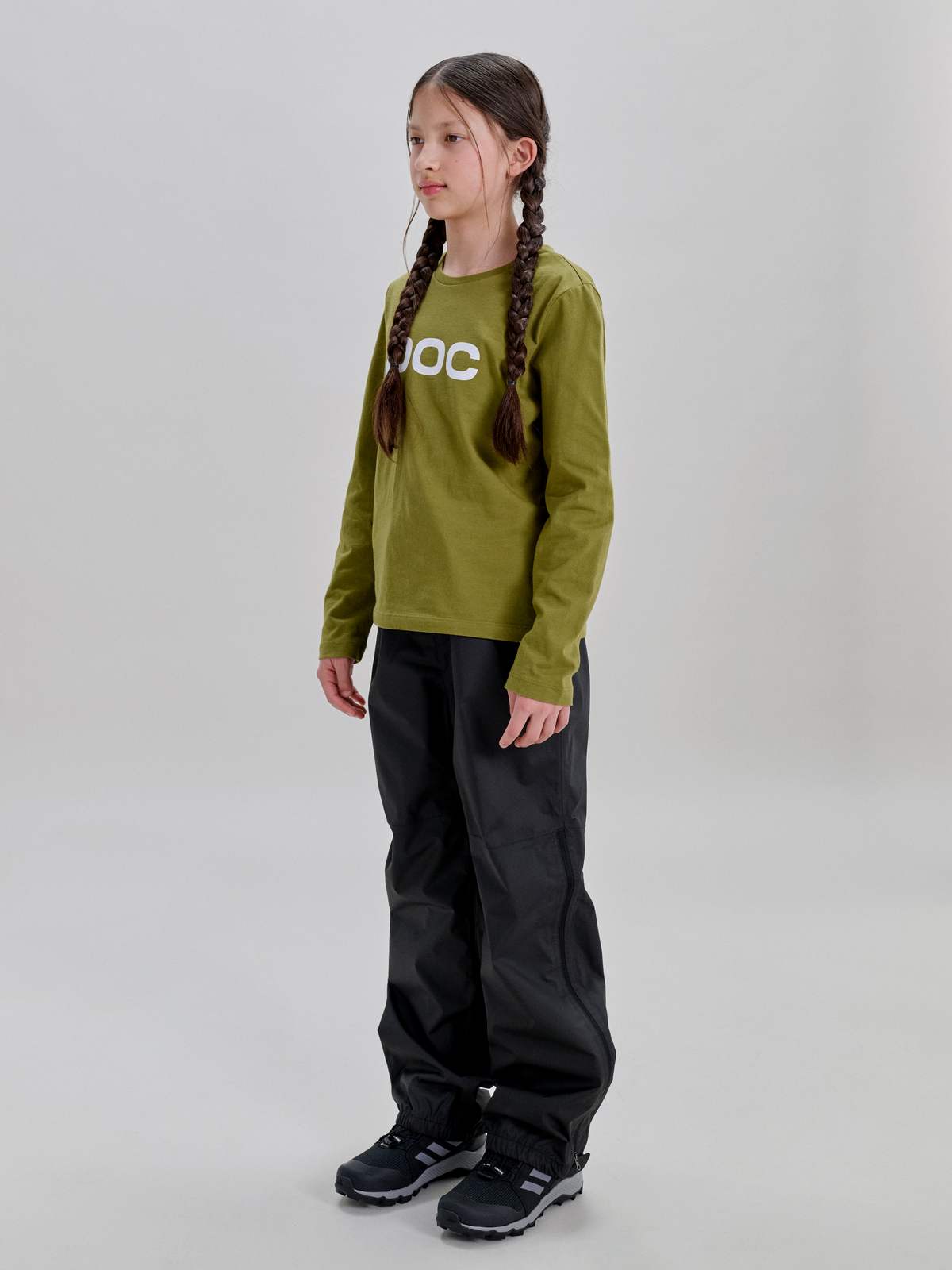 Koszulka longsleeve POC L/S Tee Jr - Olivine Green