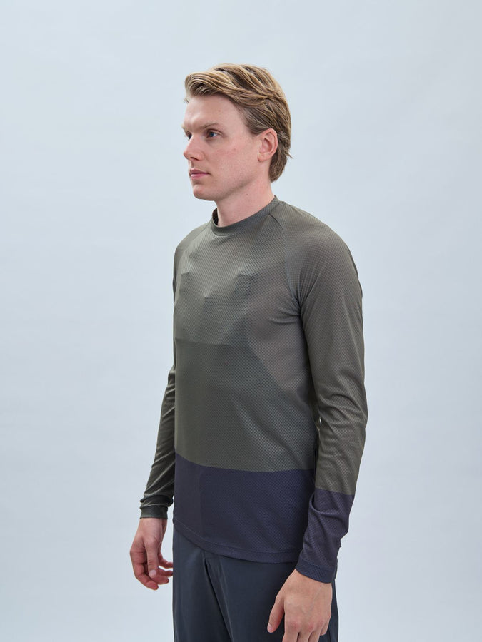 Koszulka rowerowa POC MTB Pure LS Jersey - Epid. Green/Sylvanite Grey - poc warszawa