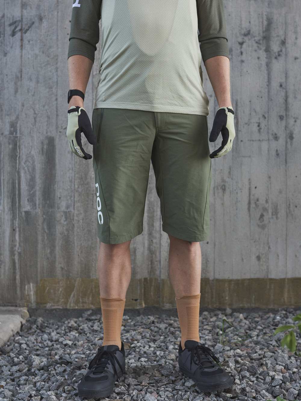 Spodenki rowerowe POC ESSENTIAL ENDURO - Epid. Green