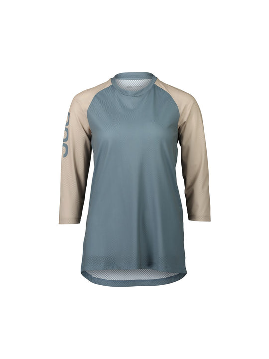 Załaduj obraz do przeglądarki galerii, Koszulka rowerowa POC W's MTB Pure 3/4 Jersey blue - Calcite Blue/Light Sandstone Beige
