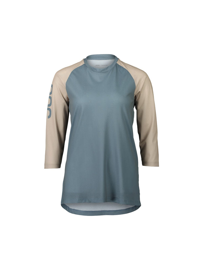Koszulka rowerowa POC W's MTB Pure 3/4 Jersey blue - Calcite Blue/Light Sandstone Beige